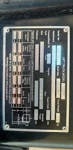Used equipment: UTILEV UT25P